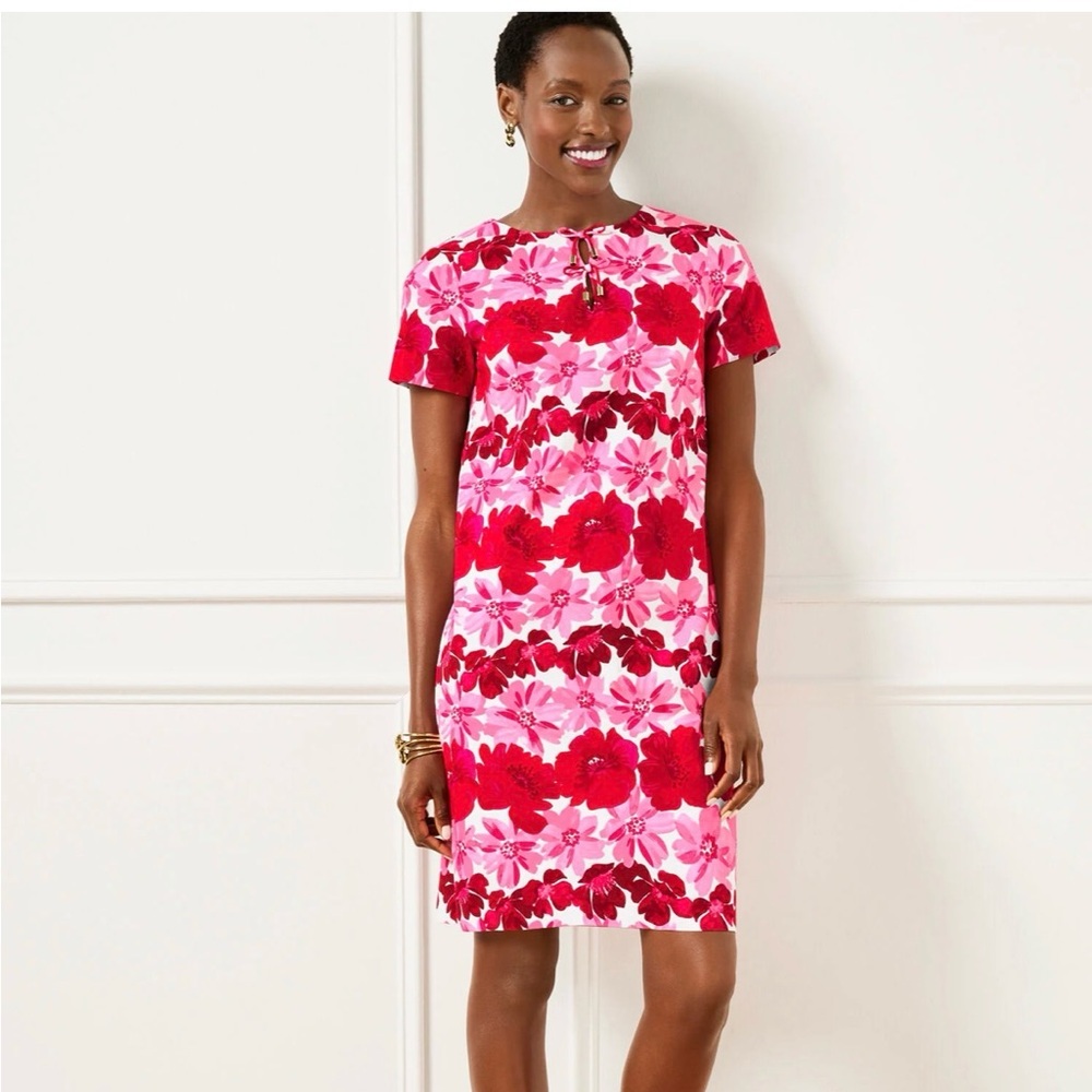 Floral Pink and Red Dress